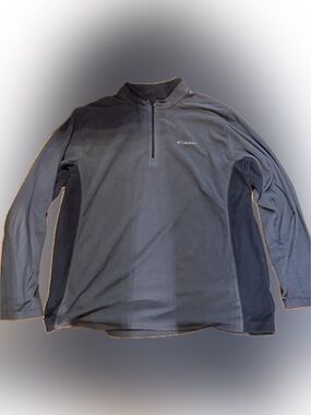 Columbia Men's Black Quarter-Zip Fleece Pullover
